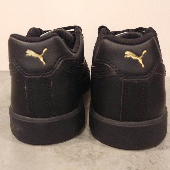 PUMA MATCH STAR Men's Size 6.5 Shoes Lace Up Sneakers 38020403 BLACK / GOLD New - Picture 4 of 12